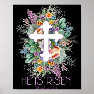 Affiche Il Est Ressuscité Matthieu 286 Jésus Pâques Vendre