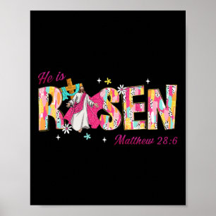 Affiche Il Est Ressuscité Matthieu 286 Pâques Bible Chréti