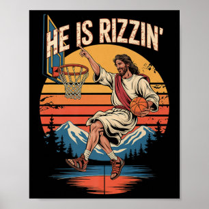 Affiche Il Est Ressuscité Rizzin Pâques Foi Chrétienne Jés