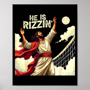 Affiche Il est Rizzin Jésus Citation de Mème T-shirt Drôle