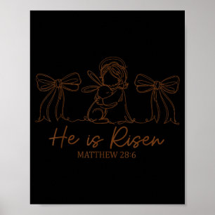 Affiche Il est Rizzin Jésus pour les enfants filles garçon
