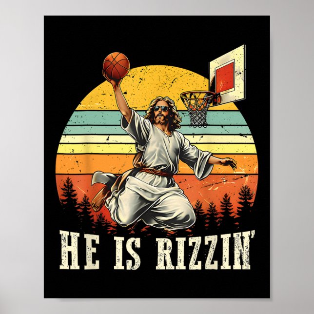Affiche Il Est Rizzin Pâques Bysketll Christian (Devant)