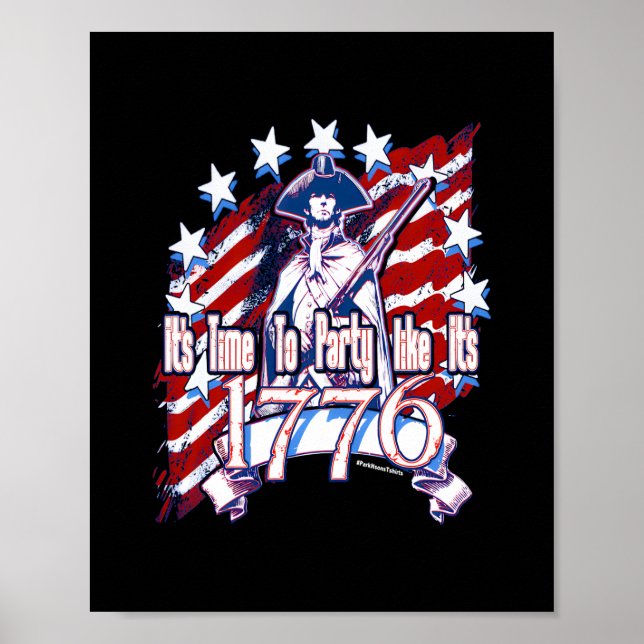 Affiche Il est temps de faire la fête comme c'est 1776 (Devant)