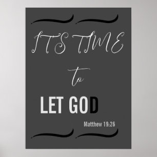 Affiche Il est temps de LAISSER DIEU