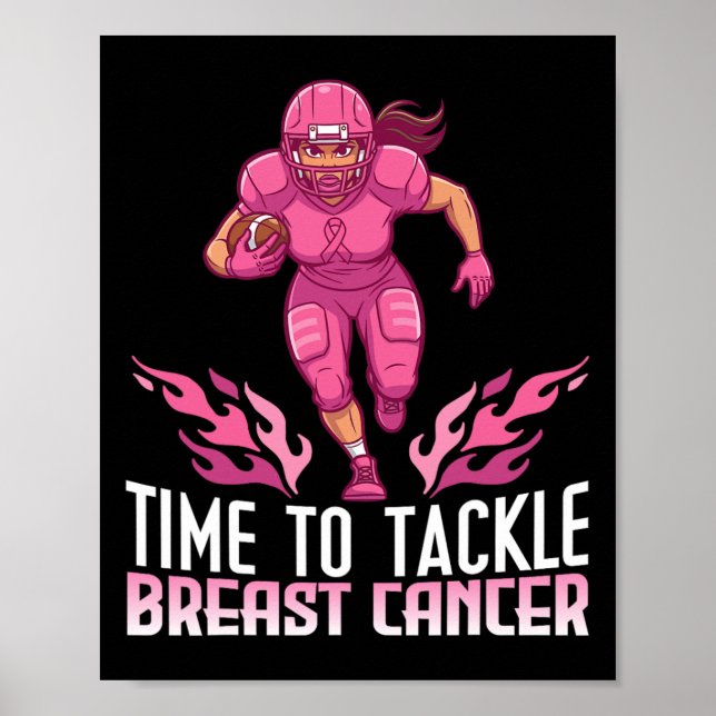 Affiche Il Est Temps De Lutter Contre Le Cancer Du Sein Se (Devant)