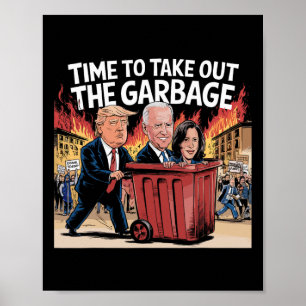 Affiche Il est temps de sortir le supporter de Kamala Trum