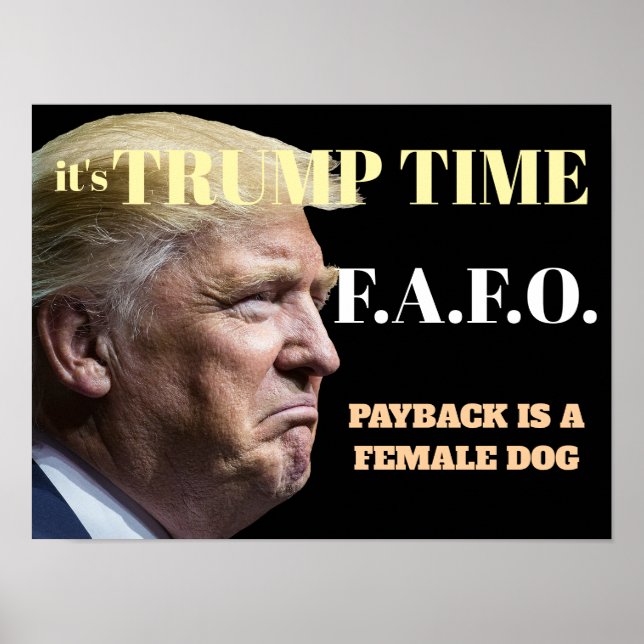 Affiche Il est temps de Trump (Devant)
