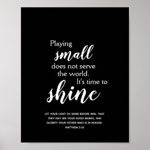 Affiche IL EST TEMPS D'EXPRIMER UNE Citation chrétienne in