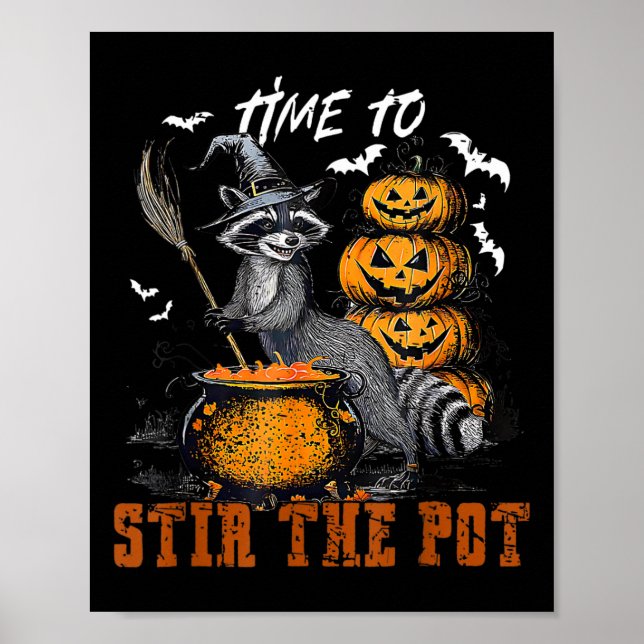 Affiche Il Est Temps D'Incorporer La Sorcière Raccoon Pot  (Devant)