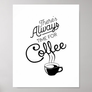 Affiche Il est toujours temps pour le café, Citer.