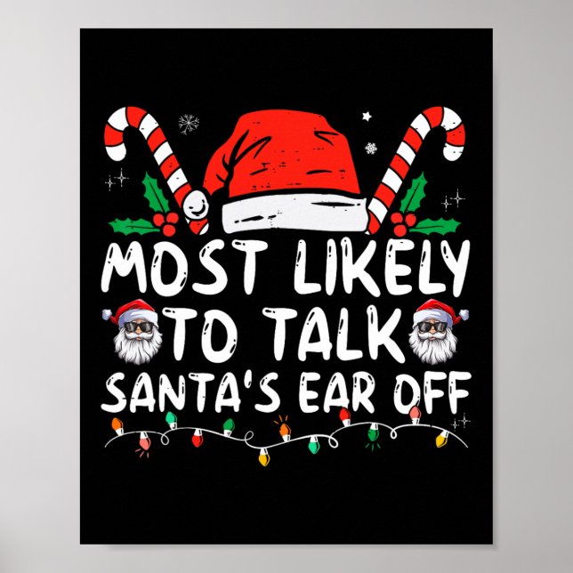 Affiche Il Est Très Probable Que Père Noël Parle De Noël F (Devant)