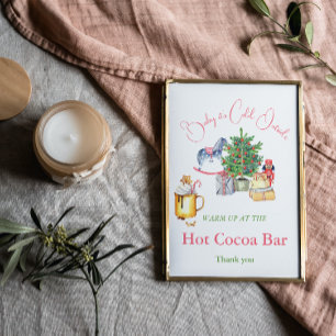 Affiche Il fait froid à l'extérieur du Baby shower de bar