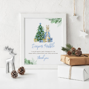 Affiche Il fait froid dehors Baby Diaper Signe Raffle