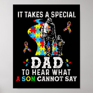 Affiche Il faut un papa spécial pour entendre ce qu'un fil