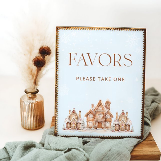 Affiche Il faut un village Baby shower d'hiver Faveurs (Créateur téléchargé)