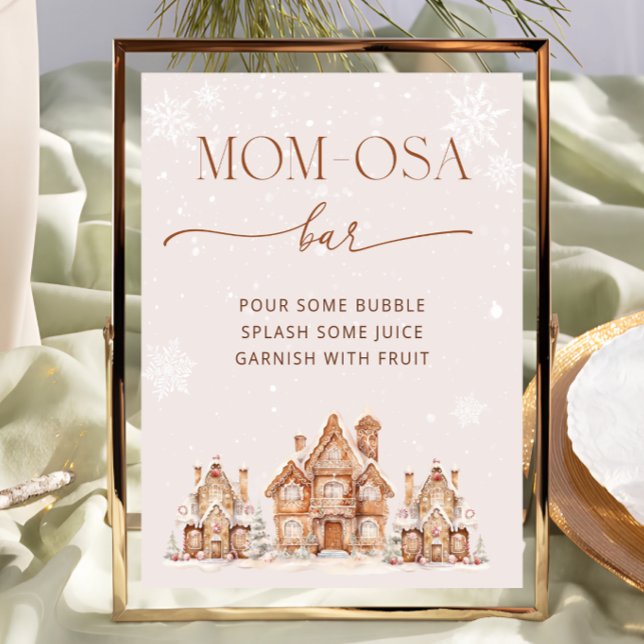 Affiche Il faut un Village Baby shower d'hiver Maman-osa B (Créateur téléchargé)