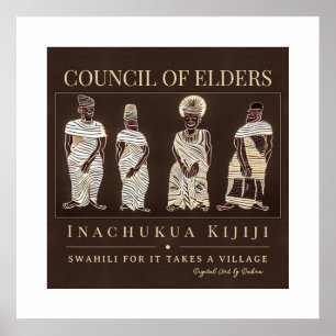 Affiche Il faut un village - cadre du patrimoine Tribal Af