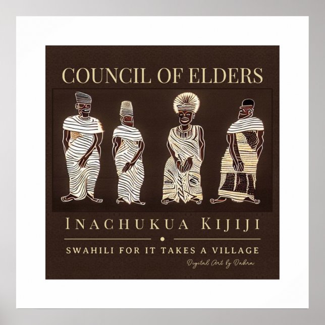 Affiche Il faut un village - cadre du patrimoine Tribal Af (Devant)