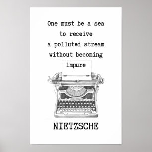 Affiche Il faut une citation SEA de Nietzsche