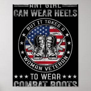 Affiche Il Faut Une Vétéran Femme Pour Porter Des Bottes D