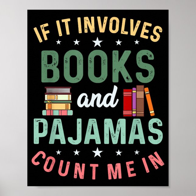 Affiche IL IMPLIQUE LIVRES & PAJAMAS COMPTER MOI DANS Drôl (Devant)