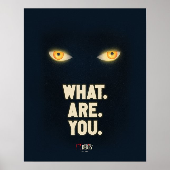 Affiche IL Joue Les Yeux "Quoi.Es.Vous." (Devant)