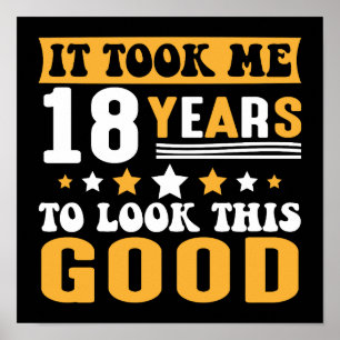 Affiche Il M'A Fallu 18 Ans Pour Regarder Ce Bon Anniversa