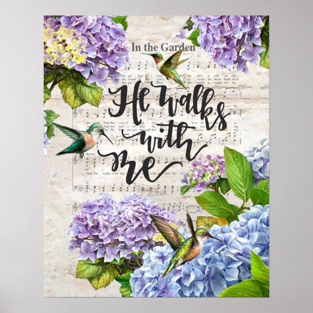 Affiche Il Marche Avec Moi, Colibris (Devant)