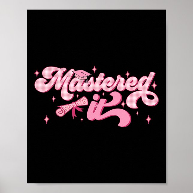 Affiche Il Masters Diplômé Mba Graduate (Devant)