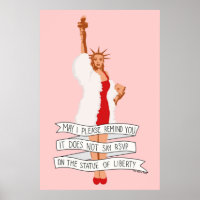 Il Ne Dit Pas RSVP Sur La Statue De La Liberté Le