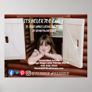 Affiche Il n'est jamais à l'avance de la carte postale de