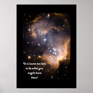 Affiche Il n'est jamais trop tard