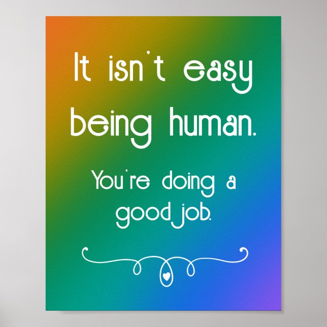 Affiche Il n'est pas facile d'être humain Dark Rainbow Pos (Devant)