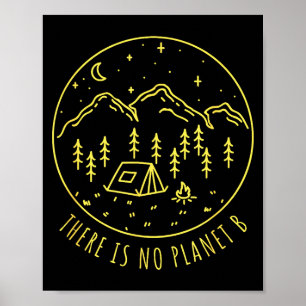 Affiche Il n'y a pas de planète B Environnement Nature Éco