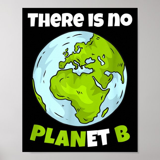 Affiche Il n'y a pas de planète B Environnementalisme Envi (Devant)