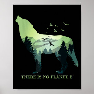 Affiche Il n'y a pas de planète B Jour de la Terre Concept