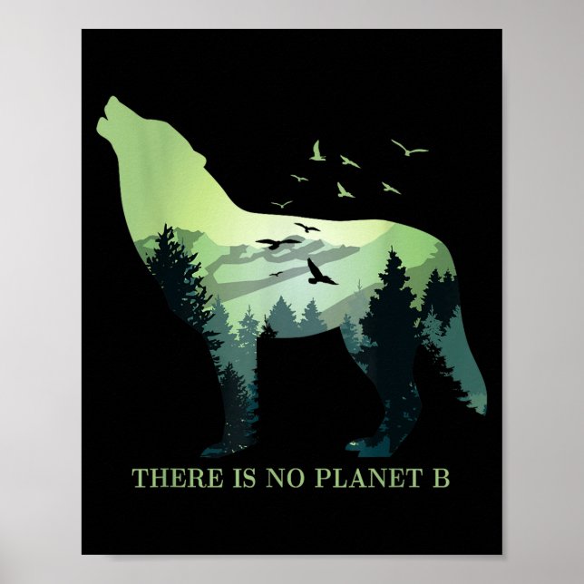 Affiche Il n'y a pas de planète B Jour de la Terre Concept (Devant)