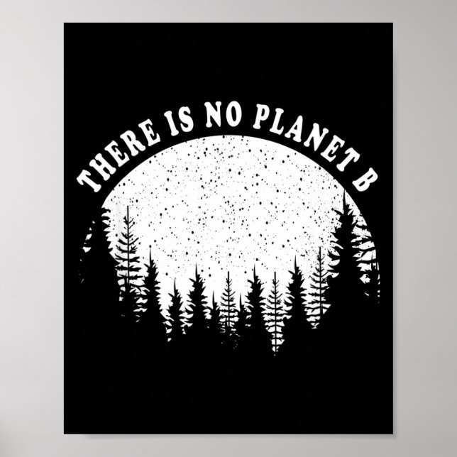 Affiche Il n'y a pas de planète B Joyeuse Journée de la Te (Devant)