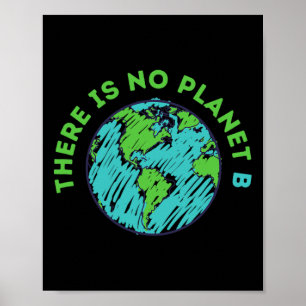 Affiche Il N'Y A Pas De Planète B Mère Jour des terres Hom