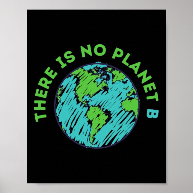 Affiche Il N'Y A Pas De Planète B Mère Jour des terres Hom (Devant)