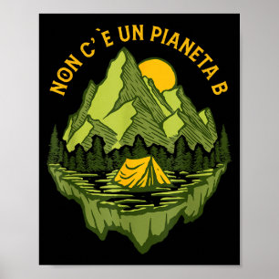 Affiche Il n'y a pas de planète B Mère Terre Protection de