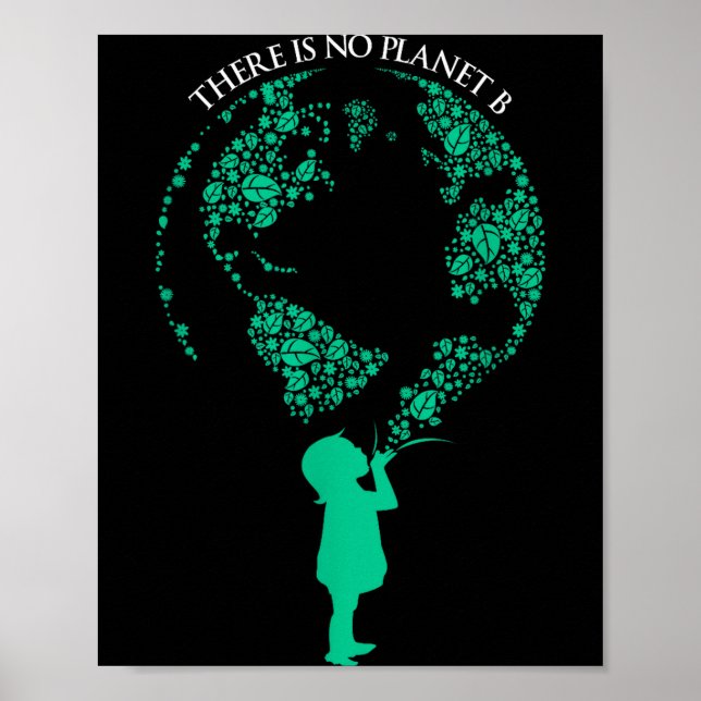 Affiche Il n'y a pas de planète B - Réchauffement climatiq (Devant)