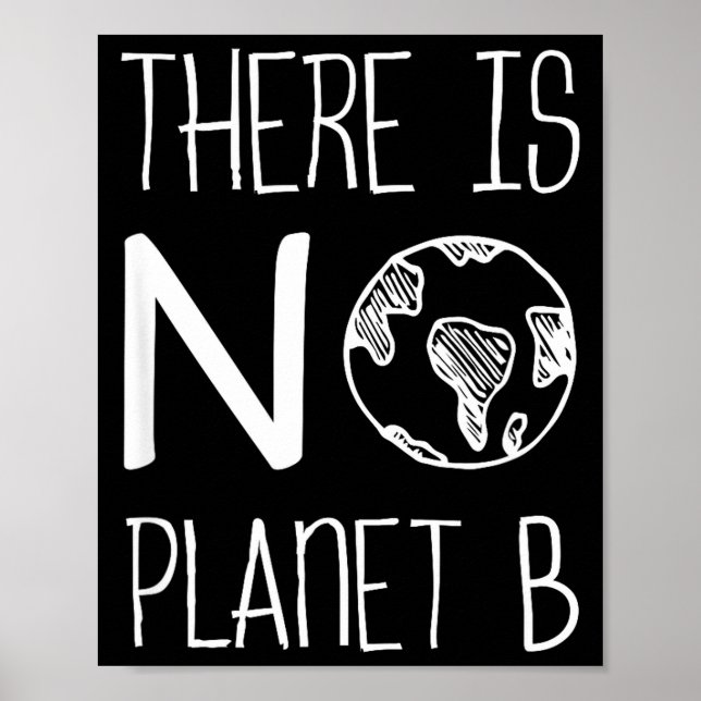 Affiche Il n'y a pas de planète B, Sensibilisation à l'env (Devant)