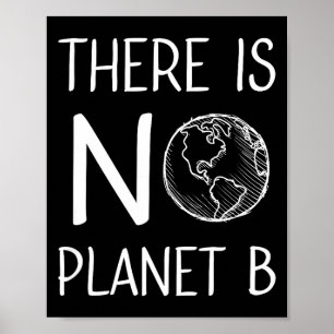 Affiche Il n'y a pas de planète B Sensibilisation à l'envi