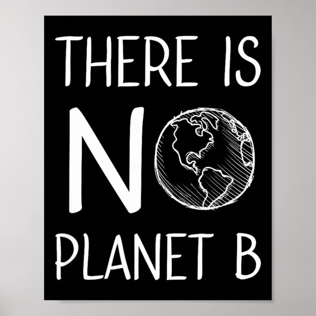Affiche Il n'y a pas de planète B Sensibilisation à l'envi (Devant)
