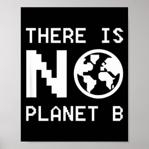 Affiche Il n'y a pas de planète B Sensibilisation à l'envi
