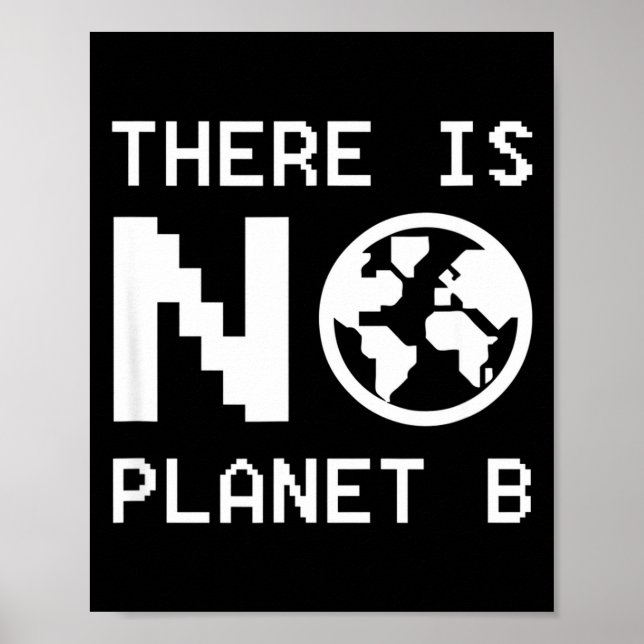 Affiche Il n'y a pas de planète B Sensibilisation à l'envi (Devant)