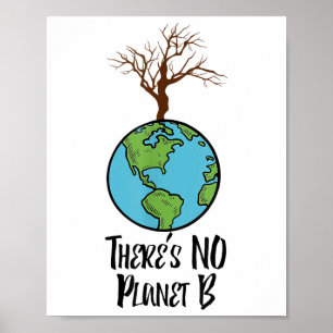 Affiche Il N'Y A Pas De Planète B T Chemise, Jour des terr