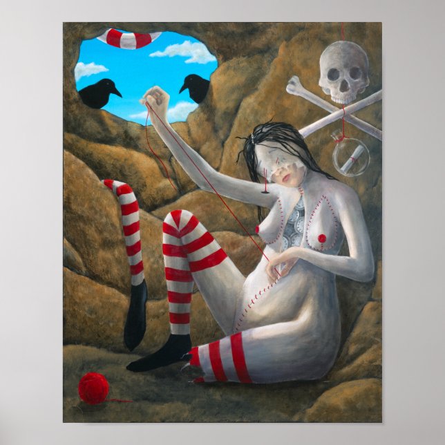 Affiche "Il n'y a pas de temps" par Christiane Cegavske (Devant)