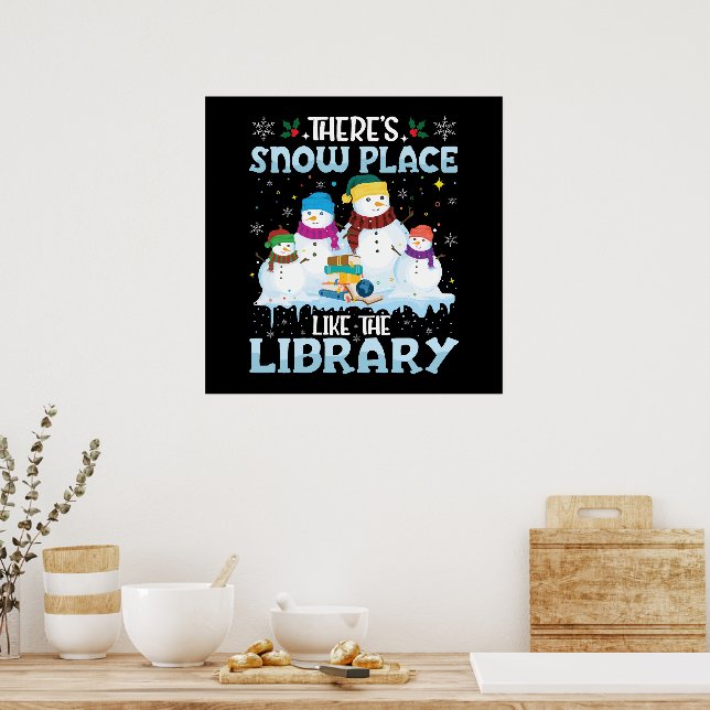 Affiche Il n'y a pas d'endroit comme la bibliothèque de No (Cuisine)